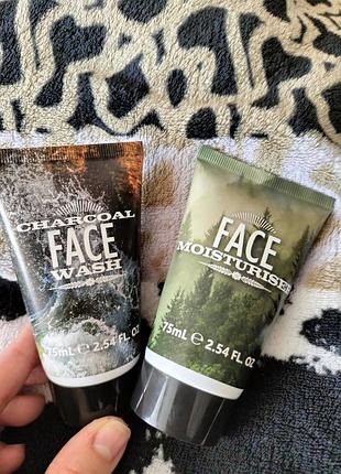 Засіб для очищення обличчя та засіб для зволоження обличчя