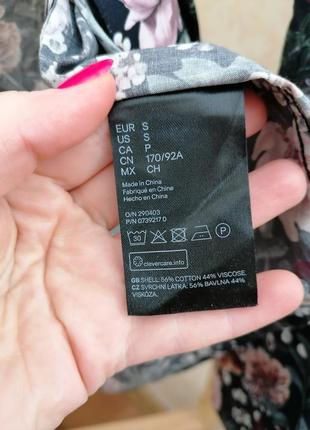 Нова сорочка у квітковий принт h&m, р. s5 фото