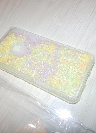 Чехол glitter для huawei nova lite жидкий блеск