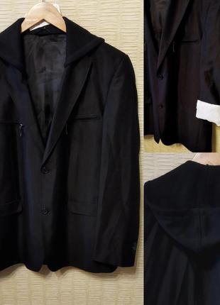🖤дуже стильний чорний піджак жакет оверсайз з капюшоном1 фото