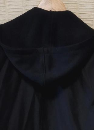 🖤дуже стильний чорний піджак жакет оверсайз з капюшоном6 фото