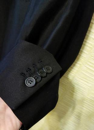 Черный жакет пиджак оверсайз с капюшоном4 фото