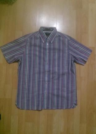 Фирменная хлопковая рубашка m