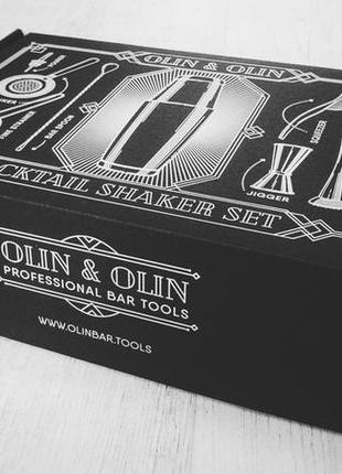 Подарунковий набір барного інвентарю olin&olin 20 предметів чорний (champkitb-91020)2 фото