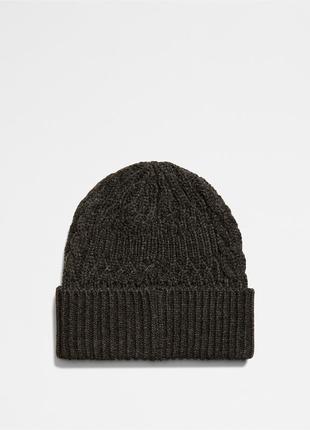 Новая зимняя шапка Carry calvin klein ( ck gunmetal knit cuff beanie hat ) с америки2 фото
