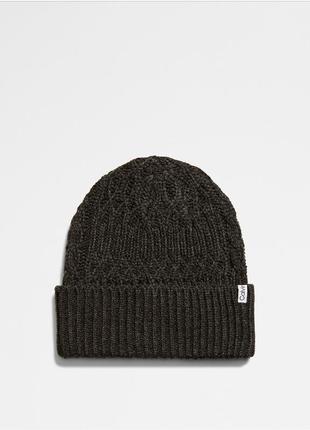 Нова зимова шапка calvin klein (ck gunmetal knit cuff beanie hat) з америкари