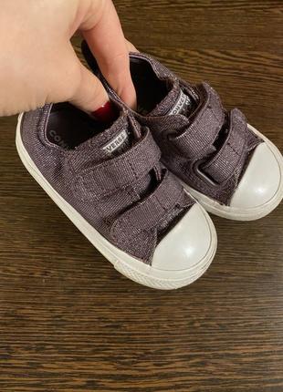 Converse кеды для девочки, стелька 14 см, 21 размер