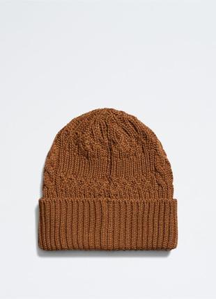 Новая зимняя шапка calvin klein ( ck medium horn knit cuff beanie hat ) с америки2 фото