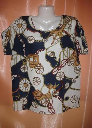 Приємна легка блузка туніка liva girl xl км1637 гладка на дотик6 фото