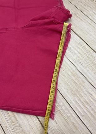 Джинсові шорти кольору фуксі, мальнові4 фото