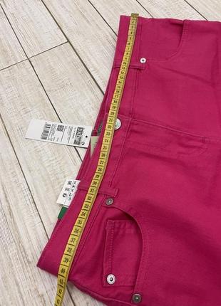 Джинсовые шорты цвета фукси, масловые8 фото