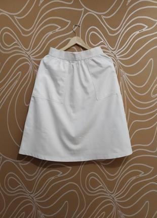 Белая женская юбка от oodji размер 402 фото