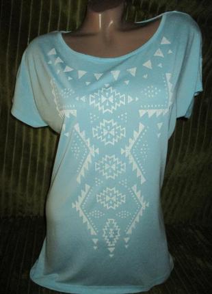 Голубая вискоза для лета или спорта на высокий рост,пог48-50см