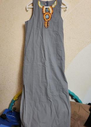 Сарафан длинное платье летнее прованс3 фото