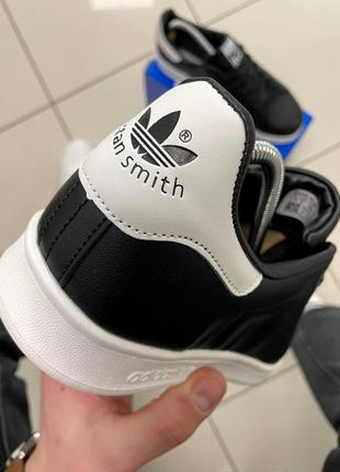Кроссовки adidas stan smith (black & white)2 фото