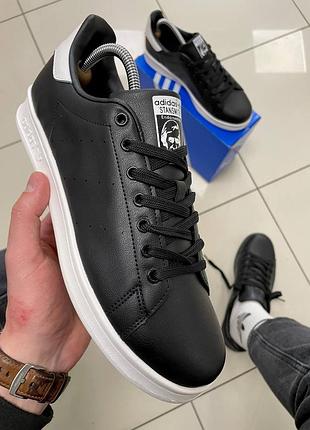 Кроссовки adidas stan smith (black & white)