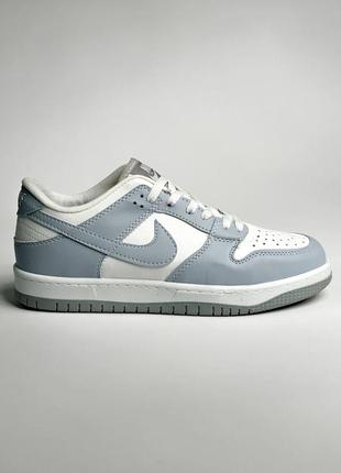🔝🆕 топовые price nike sb dunk кроссовки кеди кожа мужские кожаные кроссы белый с серо гулубым