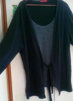 Цікавий кардиган-обманка, р. 52-54