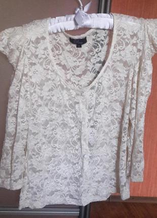 Ніжна мереживна кофточка з asos, р. m-l
