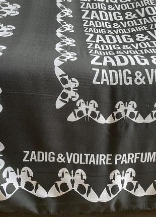 Шикарний великий шарф хустка палантин zadig &amp; voltaire5 фото
