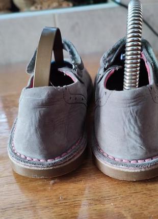 Детские кожаные нубуковые ботинки 33р. туфли ботиночки