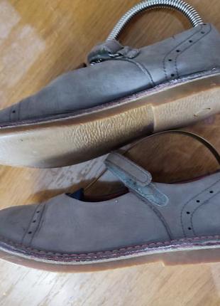 Детские кожаные нубуковые ботинки 33р. туфли ботиночки