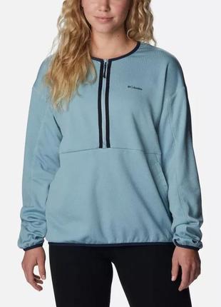 Жіночий флісовий пуловер coral ridge columbia sportswear midlayer half zip1 фото