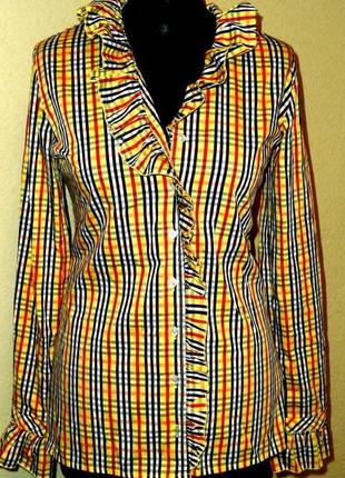 Стильная блуза - рубашка от известного бренда denny rose , l , италия2 фото