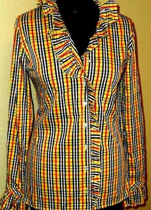 Стильная блуза - рубашка от известного бренда denny rose , l , италия1 фото