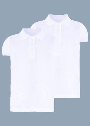 Нові футболки теніски поло з коротким рукавом для дівчинки george р.10-11, 11-12, 12-13, 13-143 фото