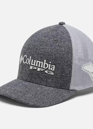 Сетчатая бейсболка pfg logo columbia sportswear — высокая корона