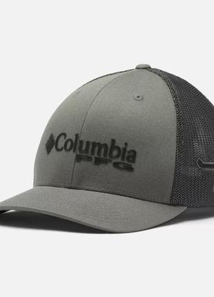 Сетчатая бейсболка pfg logo columbia sportswear — высокая корона