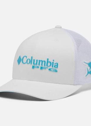 Сетчатая бейсболка pfg logo columbia sportswear — высокая корона