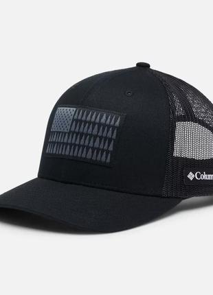 Сетчатая бейсболка columbia tree flag columbia sportswear — высокая корона