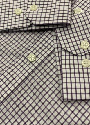Новая мужская рубашка/ тенниска в клетку на весну, лето regular fit (2хл-3хл)7 фото