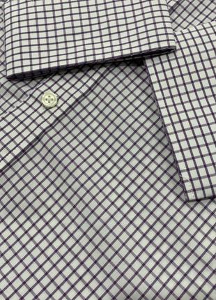 Новая мужская рубашка/ тенниска в клетку на весну, лето regular fit (2хл-3хл)8 фото