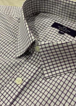 Новая мужская рубашка/ тенниска в клетку на весну, лето regular fit (2хл-3хл)4 фото