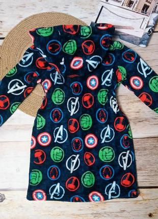 Махровый банный халат на мальчика супергерои марвел4 фото
