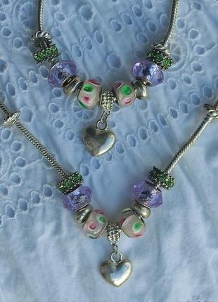 Набір: оригінальне намисто / підвіска / кольє та браслет