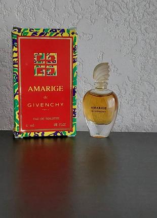 Amarige givenchy, edt, оригинал, винтаж, редкость, миниатюрка, vintage