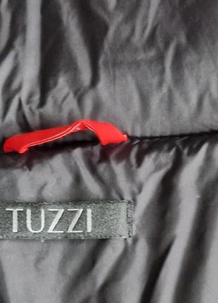 Женская пуховая жилетка безрукавка  tuzzi цвет красный алый металлик9 фото