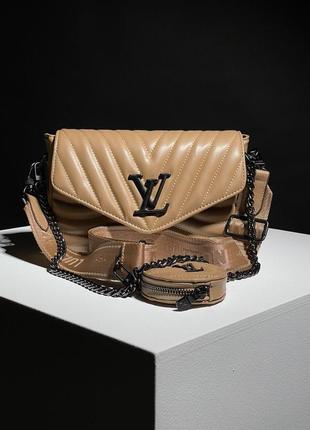 Сумка в стиле louis vuitton wave brown/black