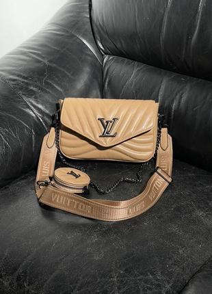 Сумка в стиле louis vuitton wave brown/black4 фото