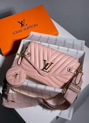 Сумка у стилі louis vuitton wave pink4 фото