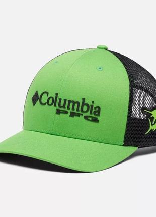 Сетчатая бейсболка pfg logo columbia sportswear — высокая корона