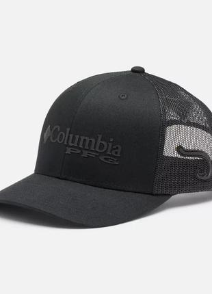 Сетчатая бейсболка pfg logo columbia sportswear — высокая корона