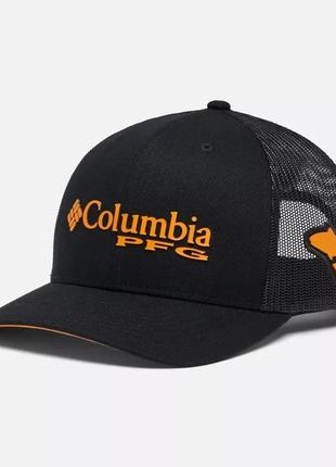 Сетчатая бейсболка pfg logo columbia sportswear — высокая корона