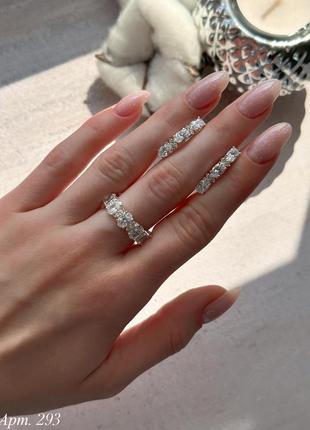 Срібний набір 925 проби з фіанітами