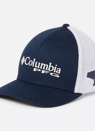 Сетчатая бейсболка pfg logo columbia sportswear — высокая корона