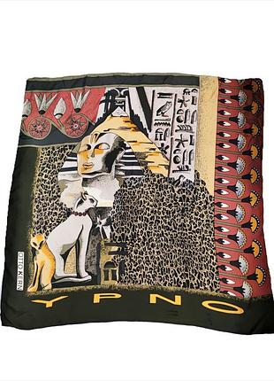 Otto kern винтажный шелковый платок  шарф египетское возрождение /7900/
